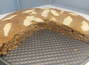 Una foto de Pastís de poma sense sucre ni lactosa