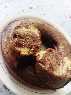 Foto resep Bolu marmer ala mamak 4 telur baking pan