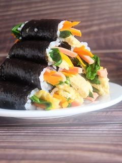 Hình của món Kimbap mini.