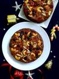 Eggless plum cake