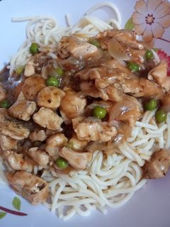 Una foto de Pechuga de pollo tipo chapsui