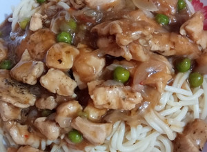 Una foto de Pechuga de pollo tipo chapsui