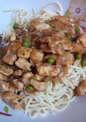 Una foto de Pechuga de pollo tipo chapsui