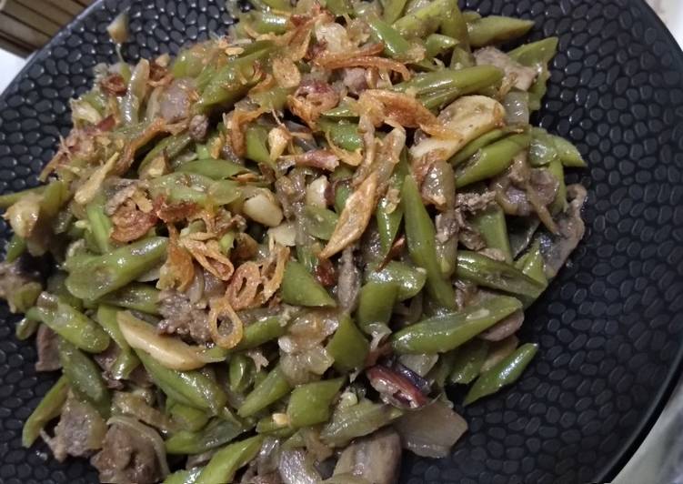 Resep Tumis buncis hati ayam yang Lezat