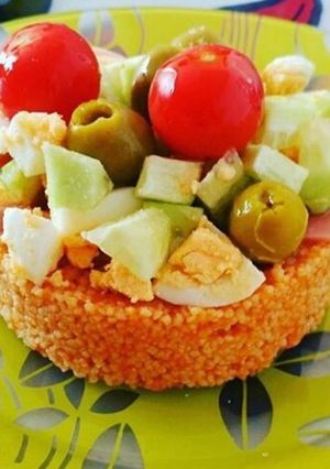 Una foto de Cous cous de gazpacho