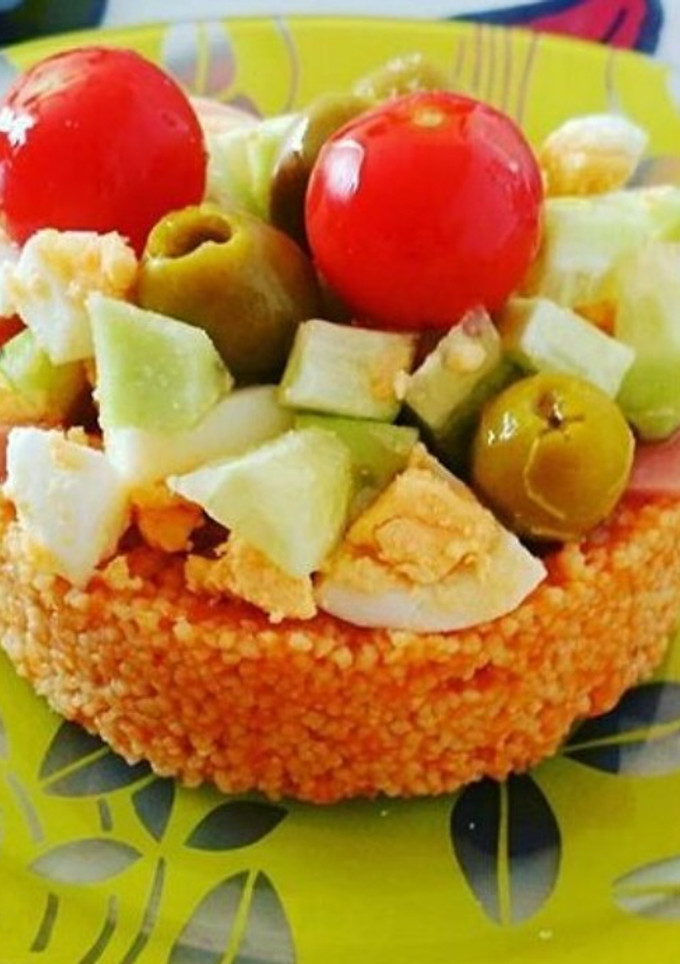 Una foto de Cous cous de gazpacho