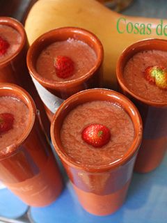 Una foto de Flanes de mermelada de fresa