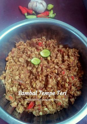 Foto resep 100. Sambal Tempe Teri