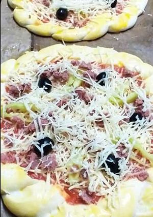 صورة لوصفة بيتزا