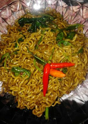 Foto resep Mie goreng kangkung