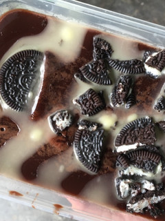 Foto resep Puding coklat toping oreo with vla