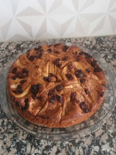 Una foto de Torta de manzana y arándanos !!!