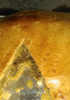 A picture of Oven meat pie.