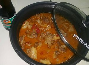 Foto resep Gajih sapi pedas manis asam