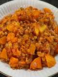 Guiso de lentejas turcas y soja