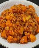 Guiso de lentejas turcas y soja