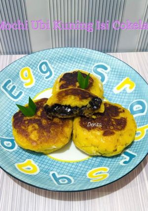 Foto resep 270. Mochi Ubi Kuning Isi Cokelat