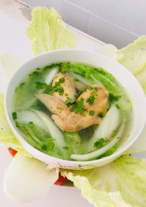 Hình của món Canh cải thảo nấu cánh gà.