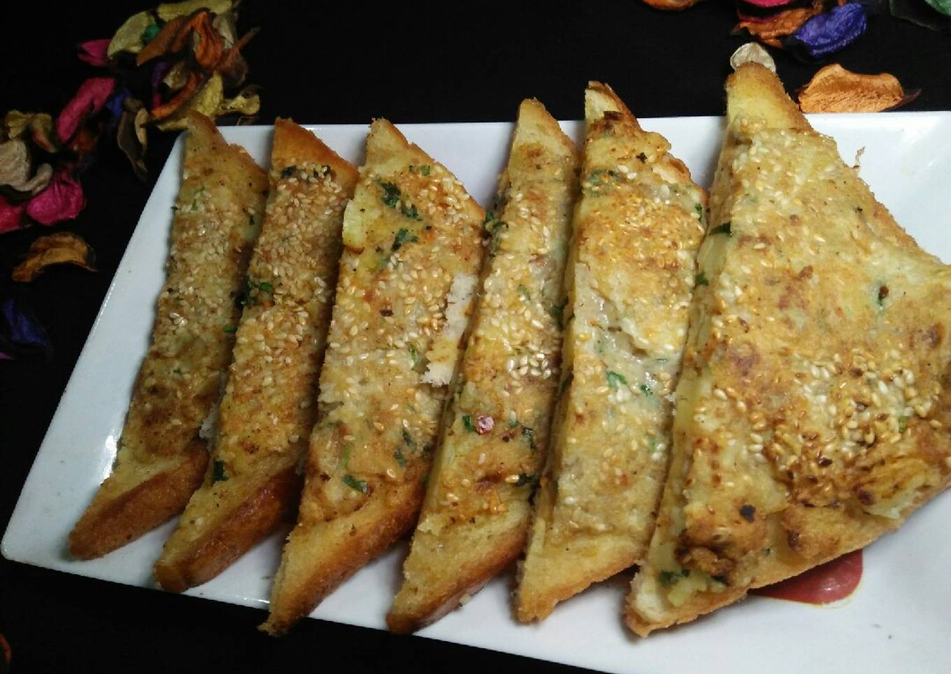 Sesame Cheese Sandwich