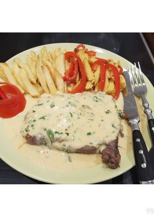 Foto resep Steak sirloin sauce creamy 🥰👍
