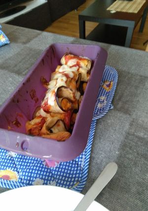 Una foto de Canelones de Berenjena