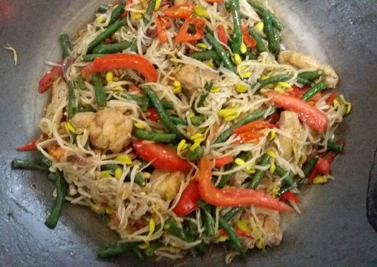 Kacang panjang campur saus tiram