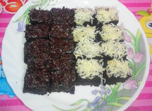 Foto resep Brownies Nasi / Steamed Rice Brownies No Mixer No Oven No DCC