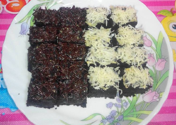 Brownies Nasi / Steamed Rice Brownies No Mixer No Oven No DCC
