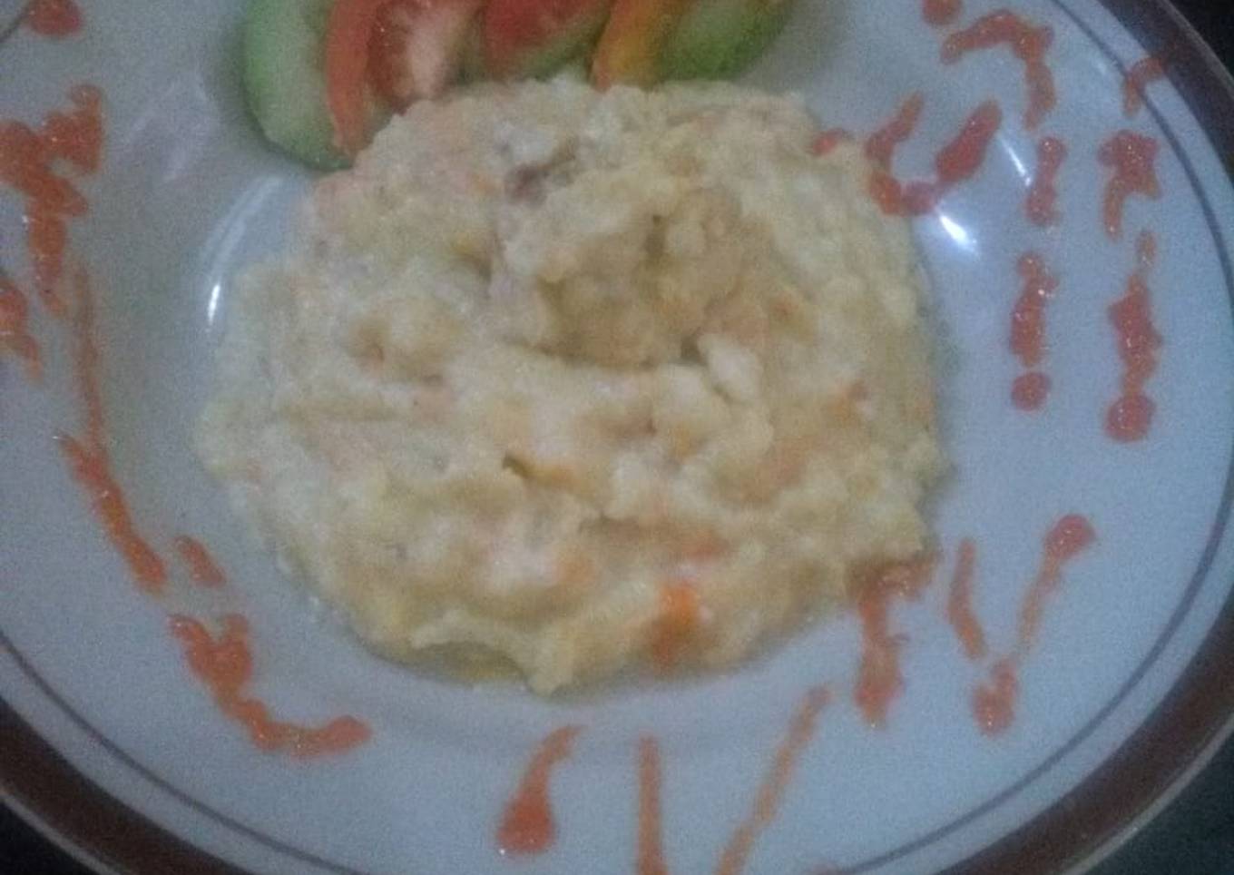 Bubur kentang Susu