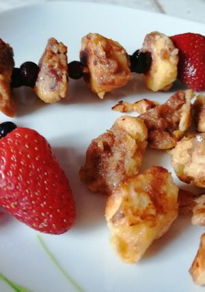 Bundás kalács saslik recept fotója