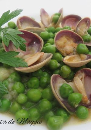 Una foto de Guisantes con almejas