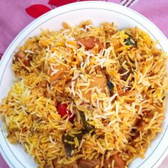 A picture of Sindhi biryani.