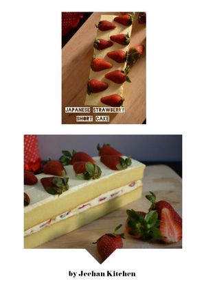 Foto resep Japanese Strawberry Short Cake