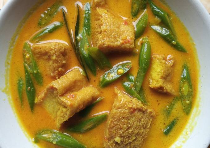 Cara Membuat Buncis Tahu Kuah Santan🥘 Yang Mudah