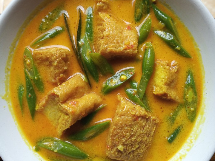 Cara Membuat Buncis Tahu Kuah Santan🥘 Yang Mudah