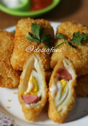 Foto resep Risol Mayo isi sossis dan telur