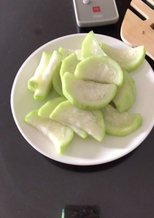 Hình của món Bầu luộc.