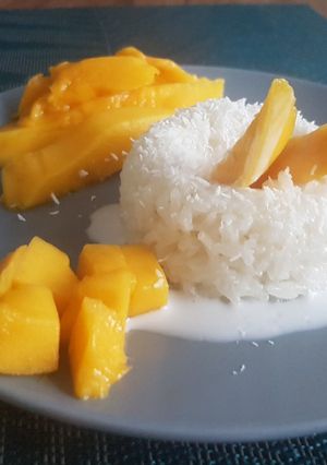 Une photo de Mango sticky rice 🇹🇭