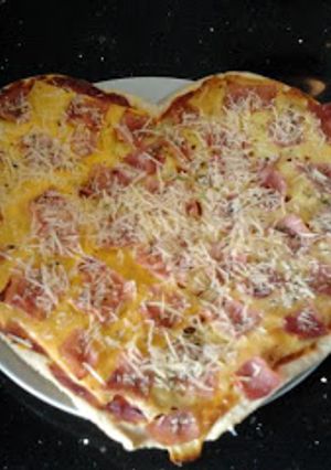 Una foto de Pizza de San Valentín
