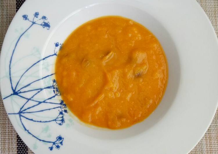 Resep Pumpkin soup (sup labu) Untuk Pemula