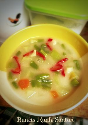 Foto resep Buncis Kuah Santan