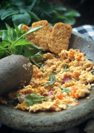 Foto resep Sambel tempe kemangi