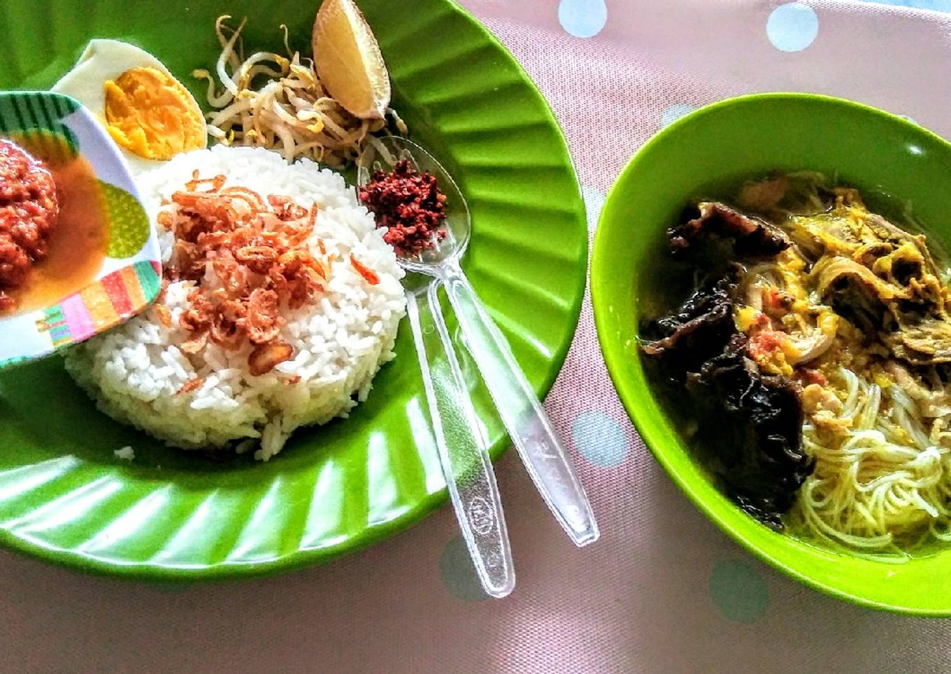 Soto banjar dgn irisan jamur kuping