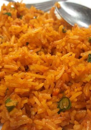 A picture of Schezwan Rice.