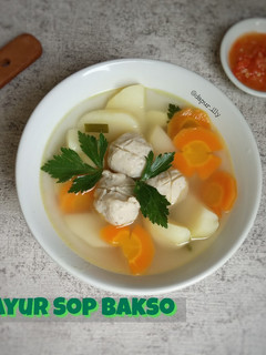 Foto resep Sayur Sop Bakso