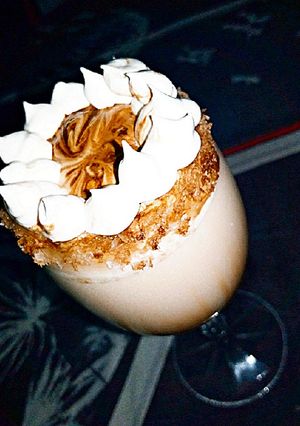 A picture of Rich creamy cold coffee🍷🍷🍷😋😋😋.