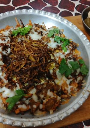 عکسی از دستور قارچ و مرغ پنیری