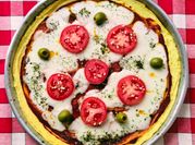 Una foto de restos de masa de pizza