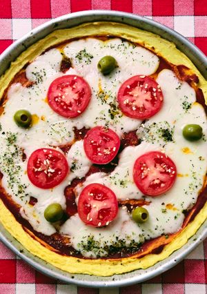 A picture of Potato Crust Pizza 🥔 🍕 Gluten-Free, Satisfying, and Healthy Pizza with Resistant Starch.