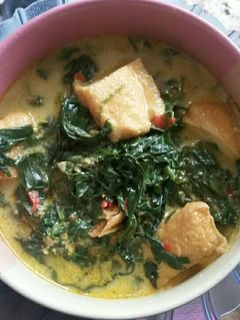 Foto resep Daun singkong kuah santan